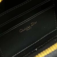 Dior Women CD Signature Oval Camera Bag Blue Navy Dior Oblique Jacquard (7)