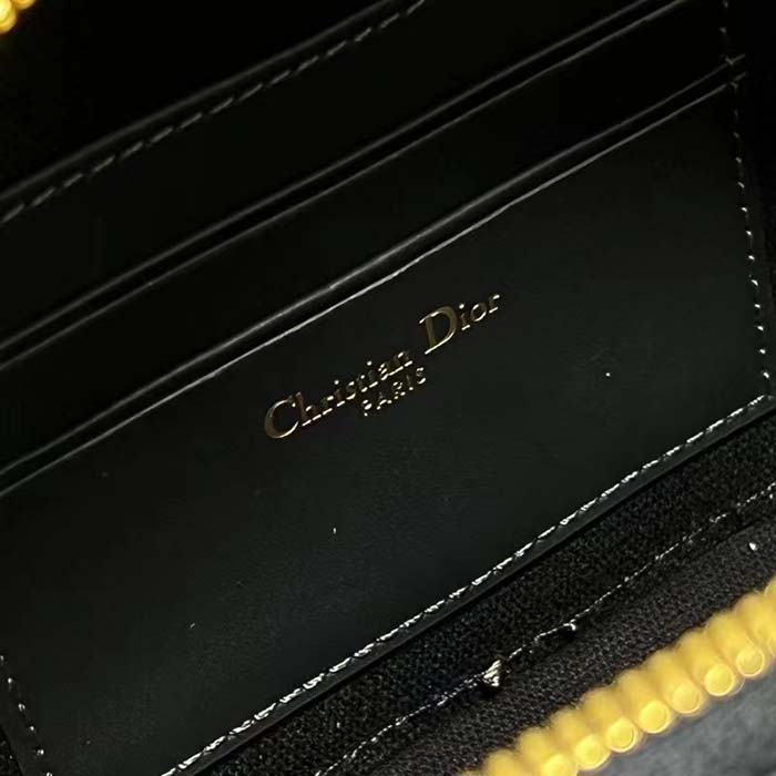 Dior Women CD Signature Oval Camera Bag Blue Navy Dior Oblique Jacquard (5)