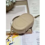 Dior Women CD Signature Oval Camera Bag Caramel Beige Calfskin Embossed - Image 6