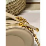 Dior Women CD Signature Oval Camera Bag Caramel Beige Calfskin Embossed - Image 9