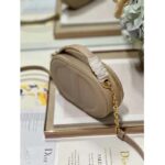 Dior Women CD Signature Oval Camera Bag Caramel Beige Calfskin Embossed - Image 7