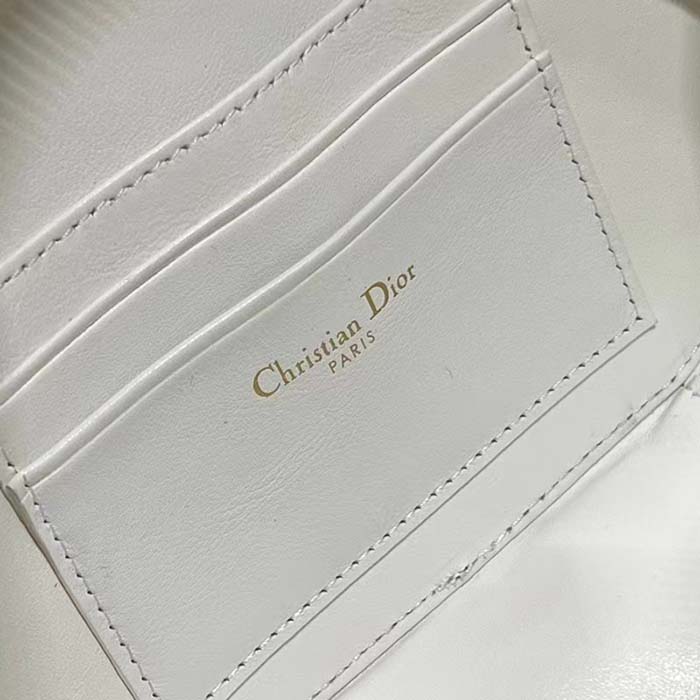 Dior Women CD Signature Oval Camera Bag Latte Calfskin Calfskin Embossed (3)