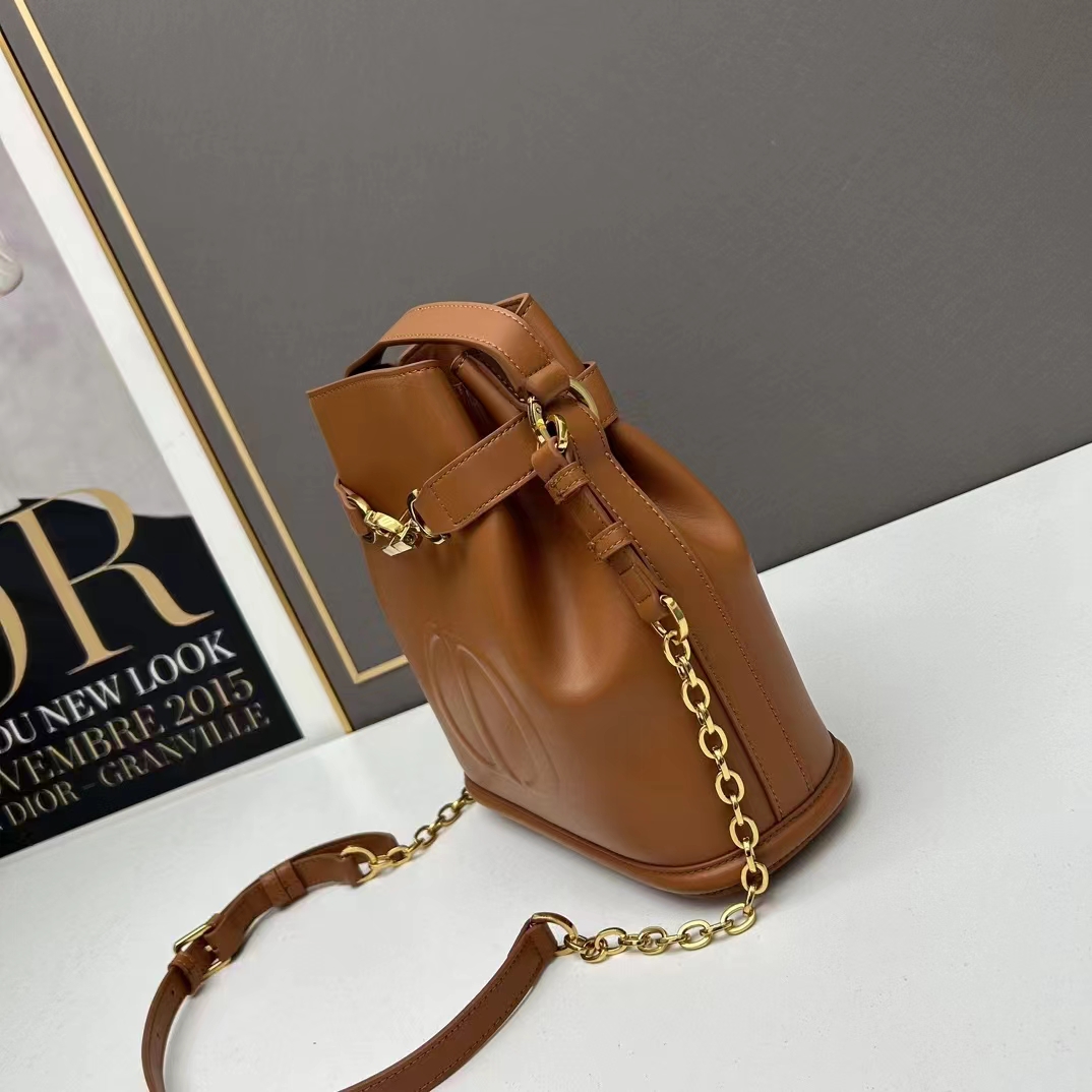 Dior Women CD Small C’est Dior Bag Golden Saddle CD-Embossed Calfskin (1)