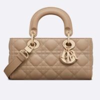 Dior Women CD Small Lady D-Joy Bag Hazelnut Cannage Lambskin (2)