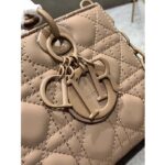 Dior Women CD Small Lady D-Joy Bag Hazelnut Cannage Lambskin - Image 5