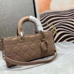 Dior Women CD Small Lady D-Joy Bag Hazelnut Cannage Lambskin - Image 8