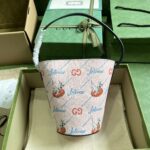 Gucci Children's Printed Bucket Bag GG The Jetsons Print Pink Supreme Canvas - Image 3