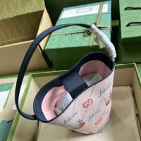 Gucci Children’s Printed Bucket Bag GG The Jetsons Print Pink Supreme Canvas (1)