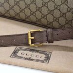 Gucci GG Unisex Ophidia Messenger Bag Beige Ebony GG Supreme Canvas Double G – Image 10