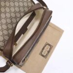 Gucci GG Unisex Ophidia Messenger Bag Beige Ebony GG Supreme Canvas Double G – Image 7