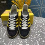 Gucci Unisex Adidas x Gucci Gazelle Sneaker Black Original GG Canvas Rubber Low 3 CM Heel - Image 4