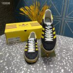 Gucci Unisex Adidas x Gucci Gazelle Sneaker Black Original GG Canvas Rubber Low 3 CM Heel - Image 3