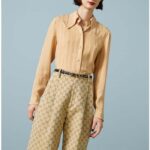 Gucci Unisex Buckle Thin Belt Black Leather Gold-Toned Hardware 1.5 CM Width - Imagen 9