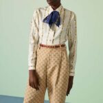 Gucci Unisex Buckle Thin Belt Red Leather Gold-Toned Hardware 1.5 CM Width – Image 10