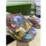 Gucci Unisex GG Animal Print Rubber Slide Sandal Beige Embossed Interlocking G Low Heel - immagine 6