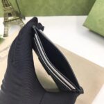 Gucci Unisex GG Card Case Interlocking G Black GG Supreme Canvas Black Leather - immagine 6