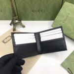 Gucci Unisex GG Coin Wallet Interlocking G Black GG Supreme Canvas Leather – Bild 7