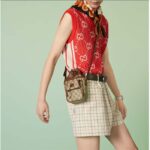 Gucci Unisex GG Mini Bucket Bag Interlocking G Beige Ebony GG Supreme Canvas - Image 11