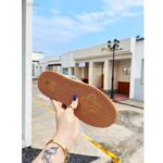 Gucci Unisex GG Screener Sneaker Camel Ebony GG Canvas Bi-Color Chunky Laces - Image 9