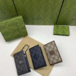 Gucci Unisex GG Supreme Canvas Beige Ebony GG Supreme Canvas Brown Leather - Image 6