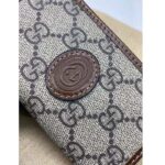 Gucci Unisex GG Supreme Canvas Beige Ebony GG Supreme Canvas Brown Leather - Image 8