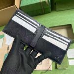 Gucci Unisex GG Wallet Cut-Out Interlocking G Beige Ebony GG Supreme Canvas - Imagen 7