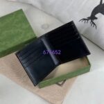 Gucci Unisex GG Wallet Interlocking G Black GG Supreme Canvas Leather - immagine 4