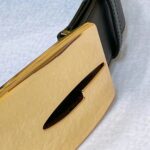 Gucci Unisex GG Wide Belt Retro G Buckle Black Patent Leather 4.8 CM Width - Imagen 6