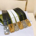 Gucci Unisex GG Wide Belt Retro G Buckle Black Patent Leather 4.8 CM Width - Imagen 9