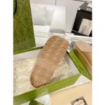 Gucci Unisex Interlocking G Slide Sandal Brown GG Rubber Low 4.3 CM Heel - Bild 10