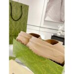 Gucci Unisex Interlocking G Slide Sandal Brown GG Rubber Low 4.3 CM Heel - Bild 5