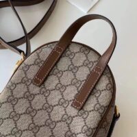 Gucci Unisex Multi-Function Bag Interlocking G Beige Ebony GG Supreme Canvas (14)
