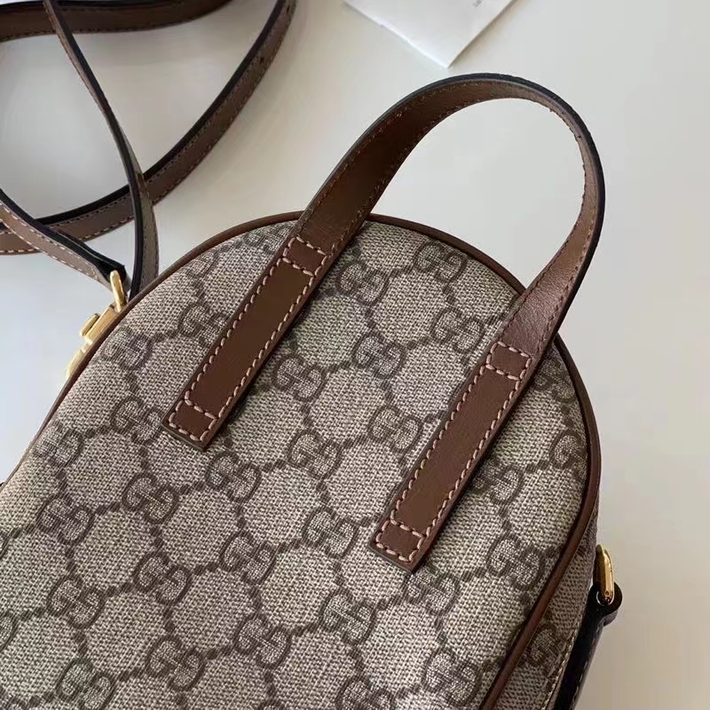 Gucci Unisex Multi-Function Bag Interlocking G Beige Ebony GG Supreme Canvas (13)