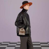 Gucci Unisex Multi-Function Bag Interlocking G Beige Ebony GG Supreme Canvas (14)