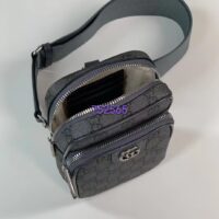 Gucci Unisex Ophidia GG Mini Bag Grey Black GG Supreme Canvas Double G (10)