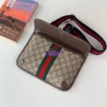 Gucci Unisex Ophidia GG Small Belt Bag Beige Ebony GG Supreme Canvas Double G – Image 6