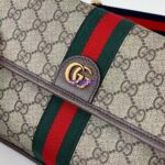 Gucci Unisex Ophidia GG Small Belt Bag Beige Ebony GG Supreme Canvas Double G – Image 8