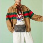 Gucci Unisex Ophidia GG Small Belt Bag Grey Black GG Supreme Canvas Double G - Image 11