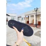 Gucci Unisex Screener GG Sneaker Blue Black Canvas Suede Dark Grey Leather Low Heel - Image 9