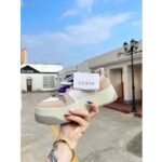 Gucci Unisex Screener GG Sneaker White Original Canvas Beige Suede Leather Low Heel - Bild 6