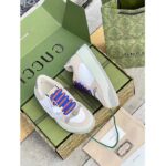 Gucci Unisex Screener GG Sneaker White Original Canvas Beige Suede Leather Low Heel - Bild 4