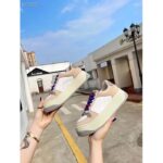 Gucci Unisex Screener GG Sneaker White Original Canvas Beige Suede Leather Low Heel - Bild 7