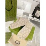 Gucci Unisex Slide Sandal Interlocking G Beige Ebony GG Rubber Low Heel – Bild 3