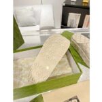 Gucci Unisex Slide Sandal Interlocking G Beige Ebony GG Rubber Low Heel – Bild 10