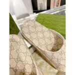 Gucci Unisex Slide Sandal Interlocking G Beige Ebony GG Rubber Low Heel – Bild 9