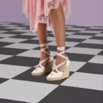 Gucci Women Espadrilles Ribbon Tie White Cotton Canvas Pink Interlocking G Embroidery – Image 11