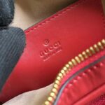 Gucci Women GG Interlocking G Mini Heart Shoulder Bag Red Diagonal Matelassé Leather - Image 8