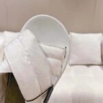 Gucci Women GG Platform Slide Sandal White Nylon Rubber Mid 6.4 CM Heel - Image 7