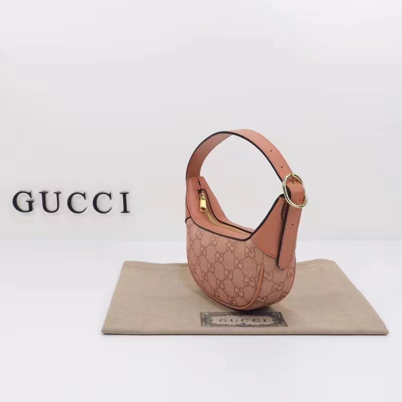Gucci Women Ophidia GG Mini Bag Pink Canvas Double G Rose Gold Hardware (7)
