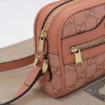 Gucci Women Ophidia GG Mini Bag Pink GG Canvas Double G Zip - Image 9